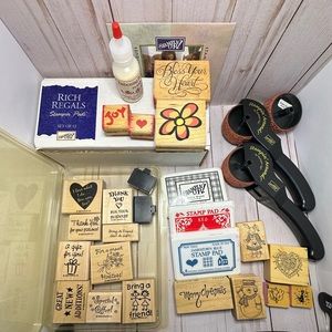 Stampin’ Up! Business Stamp Ink Pads Stampin Around misc stamps embossing powder